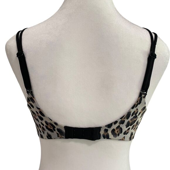 VICTORIA'S SECRET Demi Buste Leopard Animal Print Multiway Push Up Bra 34D - Picture 4 of 6